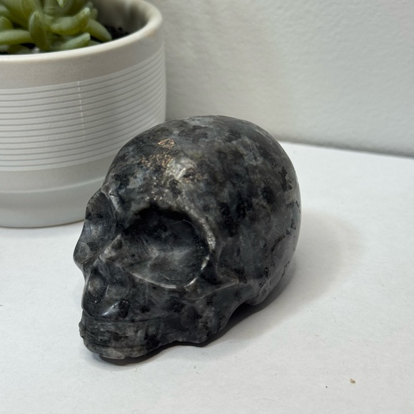 Larvikite Skull (jawless) - Picture 1 of 10